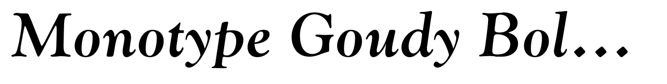 Monotype Goudy Bold Italic